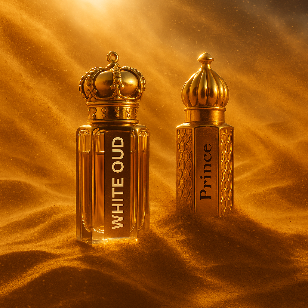 OUD AL ABRAJ COMBO – White Oud 18ML & Prince Oud 18ML