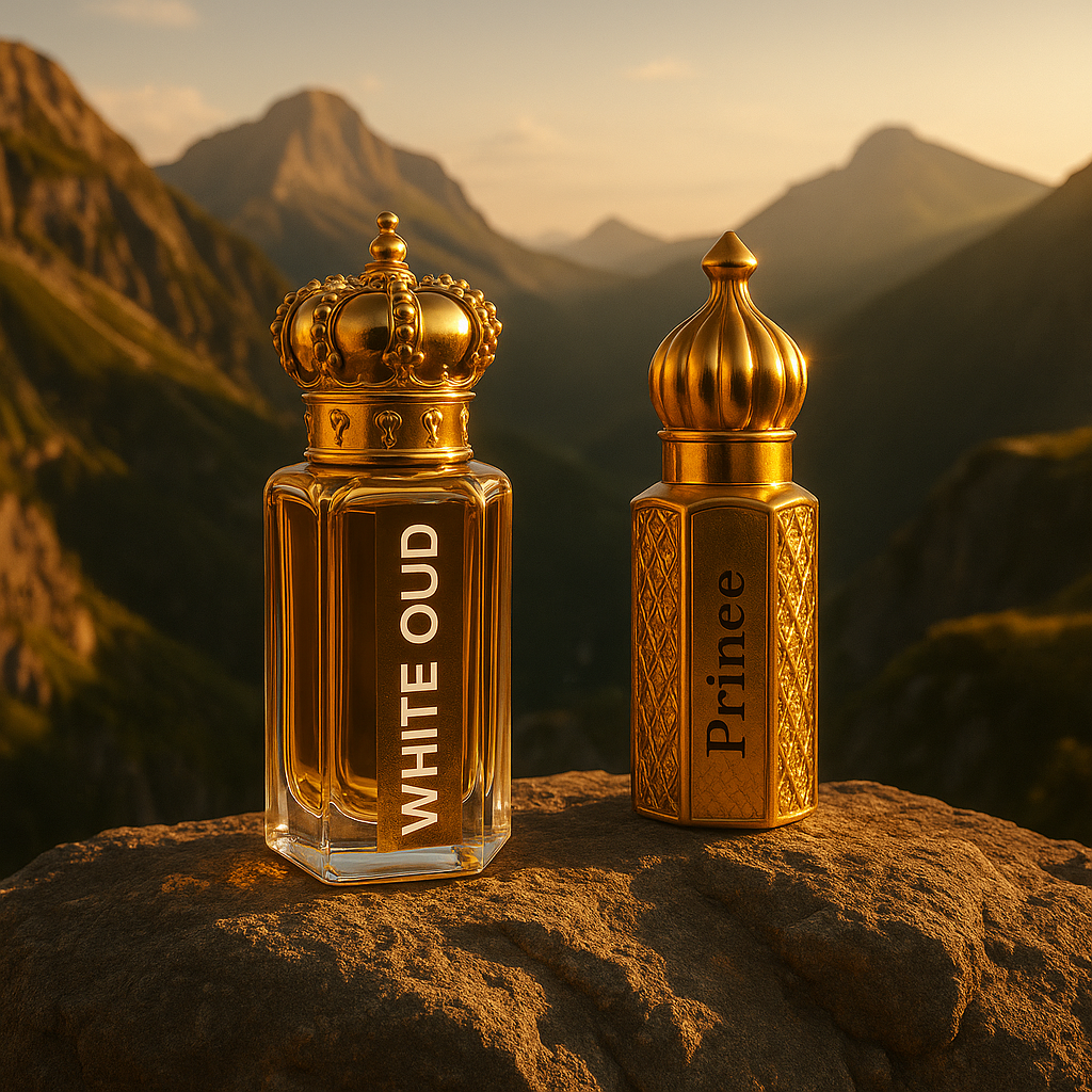 OUD AL ABRAJ COMBO – White Oud 18ML & Prince Oud 18ML