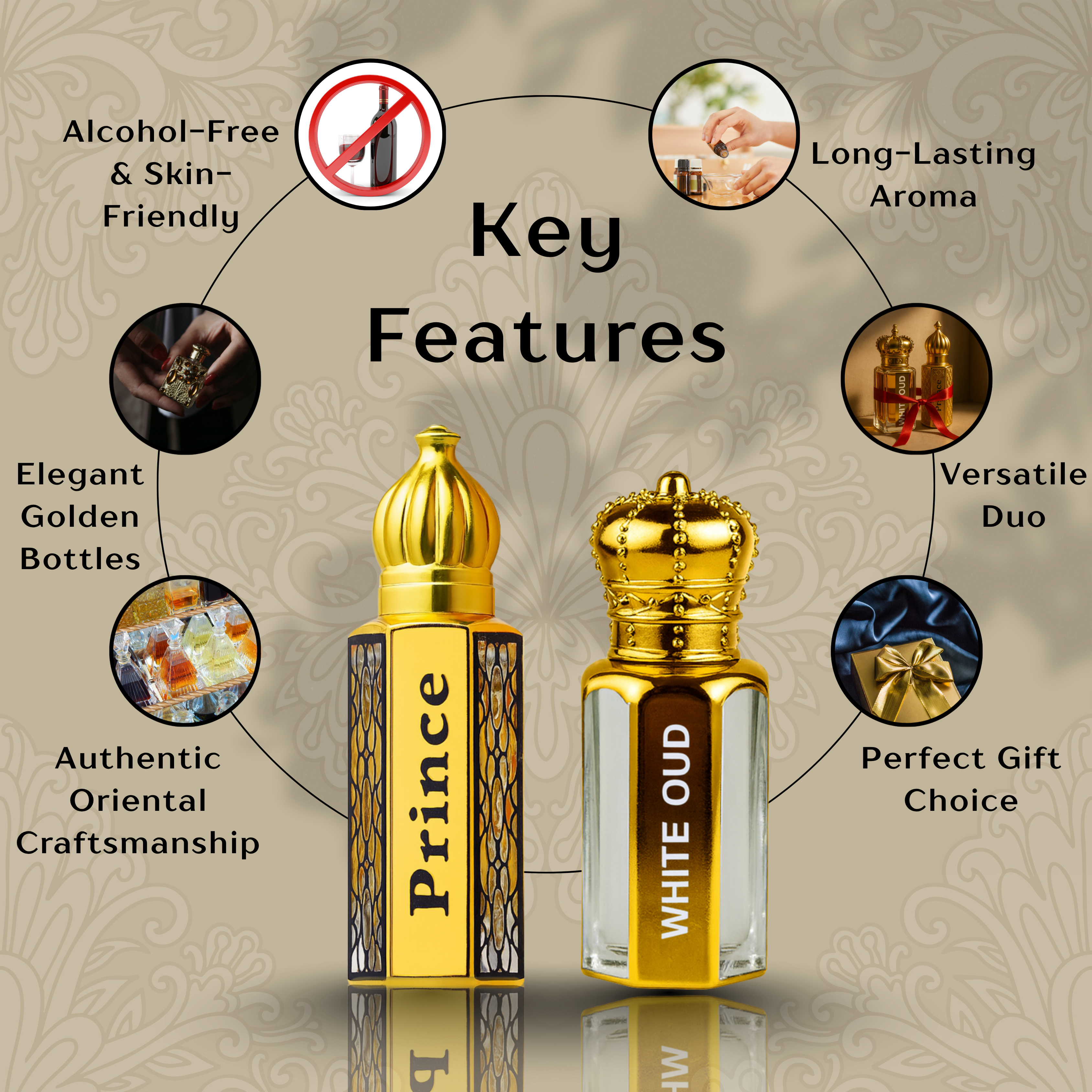 OUD AL ABRAJ COMBO – White Oud 18ML & Prince Oud 18ML